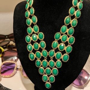 Green and Gold Necklace.